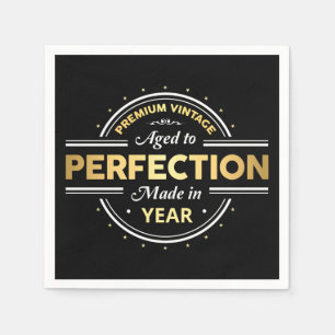 Serviette En Papier Âgé à la perfection année de naissance