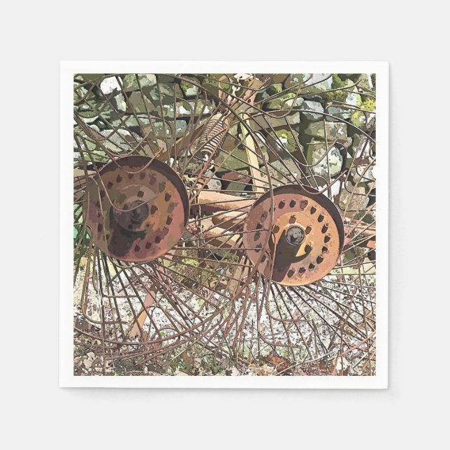 SERVIETTE EN PAPIER AGRICULTURE (Devant)