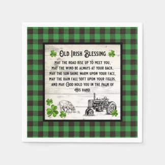 SERVIETTE EN PAPIER AGRICULTURE MAISON ANCIENNE IRLANDE BÉNÉFICIE FERM