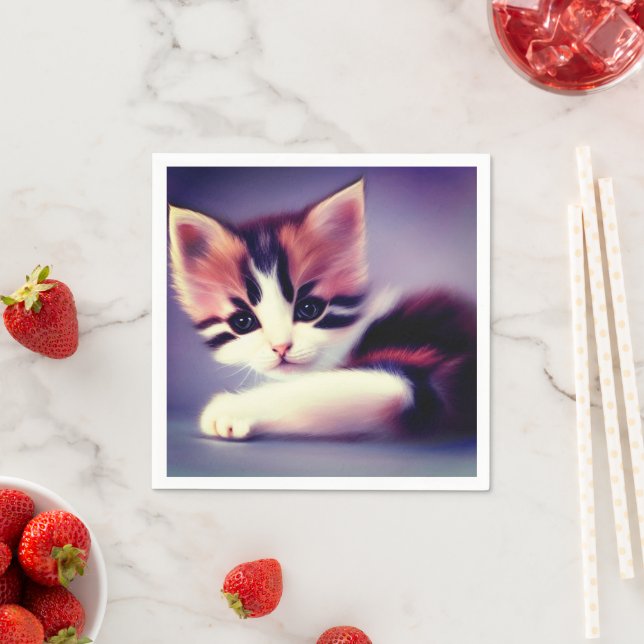 Serviette En Papier Ai Kitten (En situation)