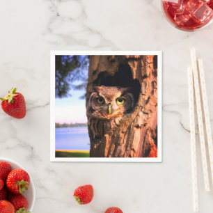 Serviette En Papier Ai Owl