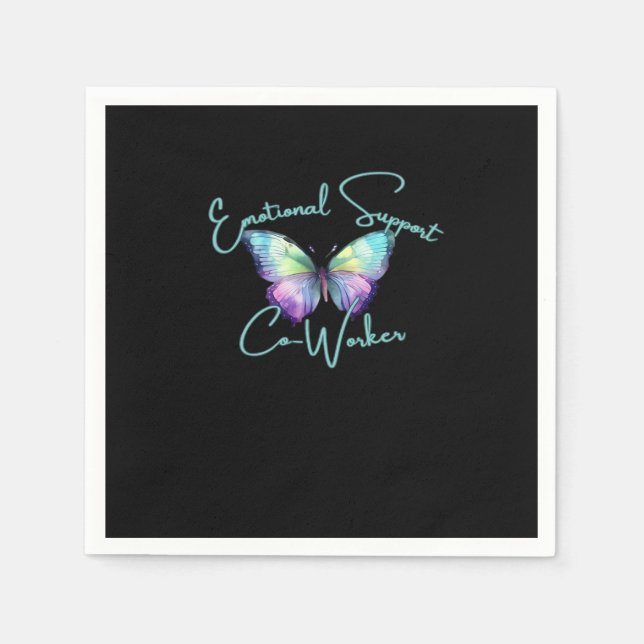 Serviette En Papier Aide émotionnelle Coworker Butterfly Classic (Devant)