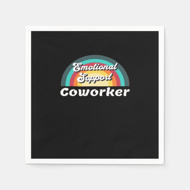 Serviette En Papier Aide émotionnelle Coworker Classic Chilling Meme (Devant)