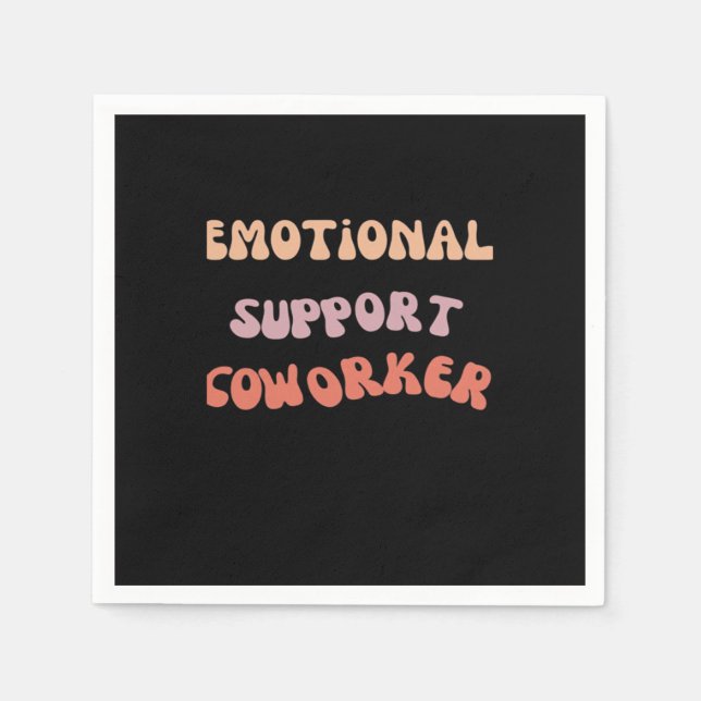 Serviette En Papier Aide émotionnelle Coworker Classic Meme (Devant)