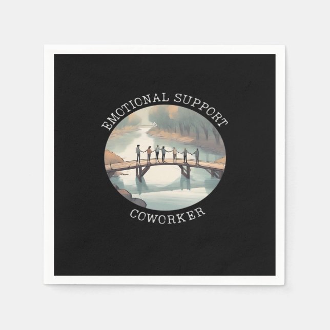 Serviette En Papier Aide émotionnelle Coworker Motivational Companion (Devant)