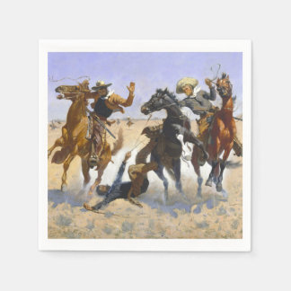 Serviette En Papier Aider un camarade Frederic Remington 1890