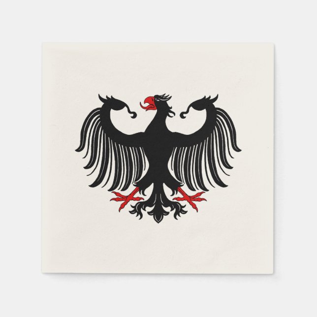 Serviette En Papier Aigle allemand (Devant)