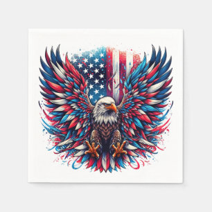 Serviette En Papier aigle américain