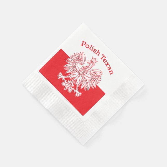 Serviette En Papier Aigle blanc texan polonais (Coin)