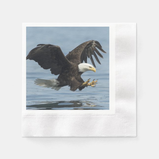 Serviette En Papier Aigle en approche (Devant)
