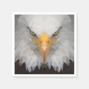Serviette En Papier Aigle géométrique