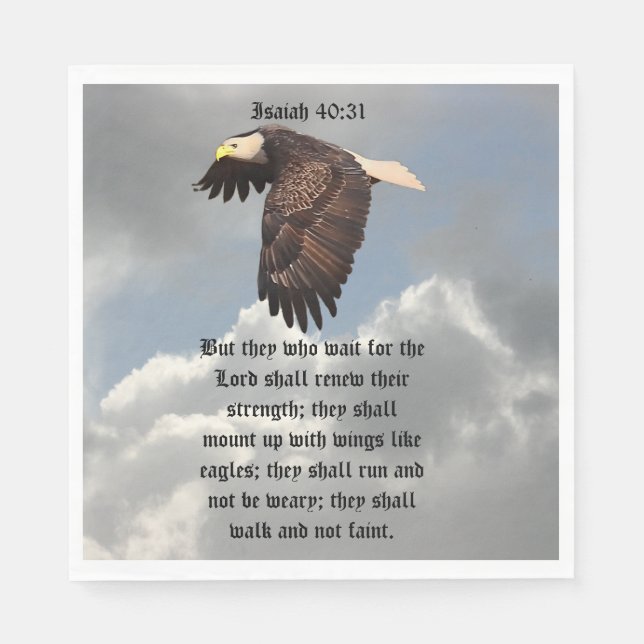 SERVIETTE EN PAPIER AILES COMME LES AIGUILLES (Devant)