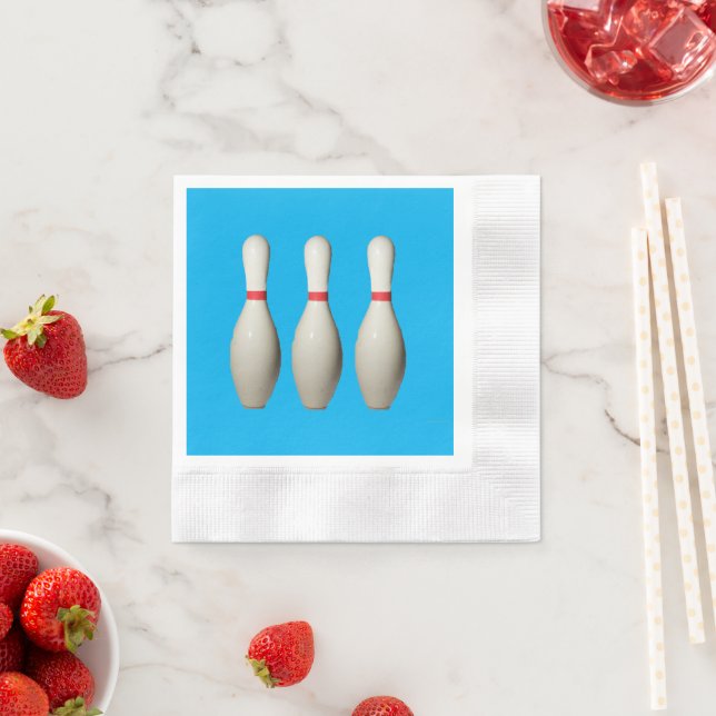 Serviette En Papier Aimer Bowling Pins Papier Napkin (En situation)
