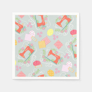 Serviette En Papier Aimer Coudre Gris