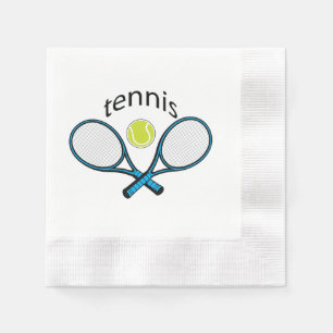 Serviette En Papier Aimer le tennis
