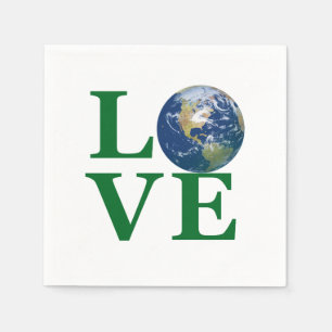 Serviette En Papier Aimez votre Terre