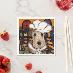 Serviette En Papier Airedale Terrier