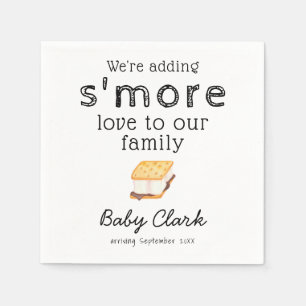 Serviette En Papier Ajout du Baby shower d'amour S'more