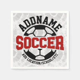 Serviette En Papier AJOUT PERSONNALISÉ NOM Joueur de football Cravate-