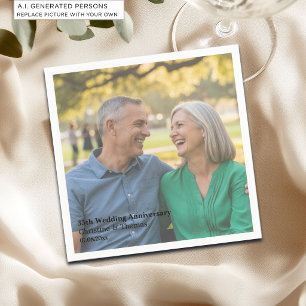 Serviette En Papier Ajouter une superposition de texte de photo pour l