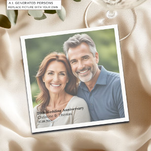 Serviette En Papier Ajouter une superposition de texte de photo pour l