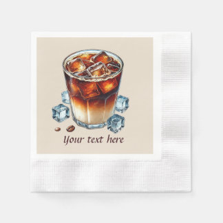 Serviette En Papier Ajouter votre café texte