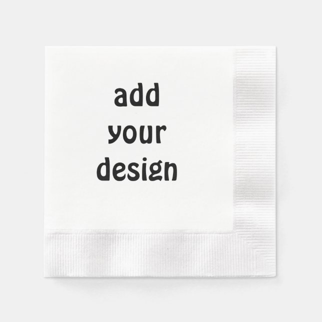 Serviette En Papier ajouter votre conception (Devant)