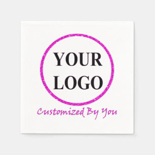 SERVIETTE EN PAPIER AJOUTER VOTRE LOGO ICI
