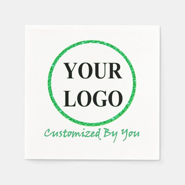 SERVIETTE EN PAPIER AJOUTER VOTRE LOGO ICI (Devant)