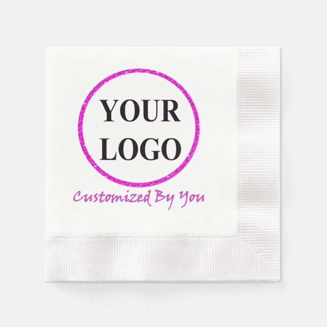 SERVIETTE EN PAPIER AJOUTER VOTRE LOGO ICI (Devant)