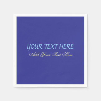 Serviette En Papier Ajouter votre propre texte Slogan minimaliste mode