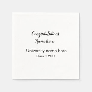Serviette En Papier ajouter votre texte simple diplôme ajouter le nom