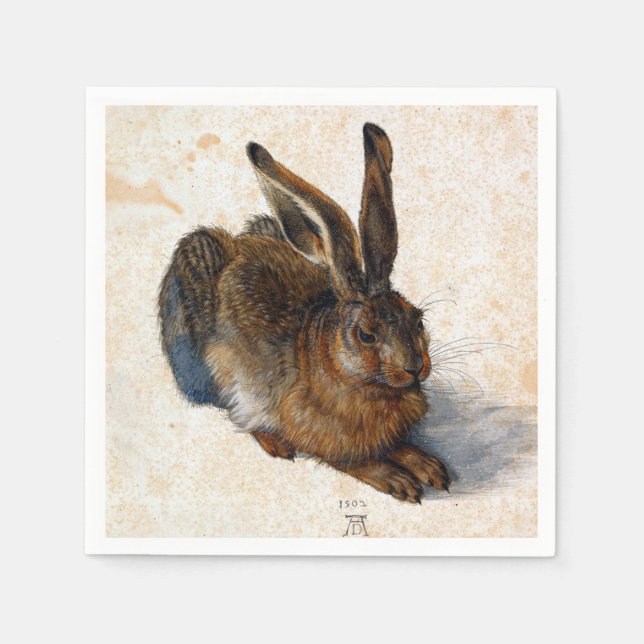 Serviette En Papier Albrecht Dürer Young Hare (Devant)