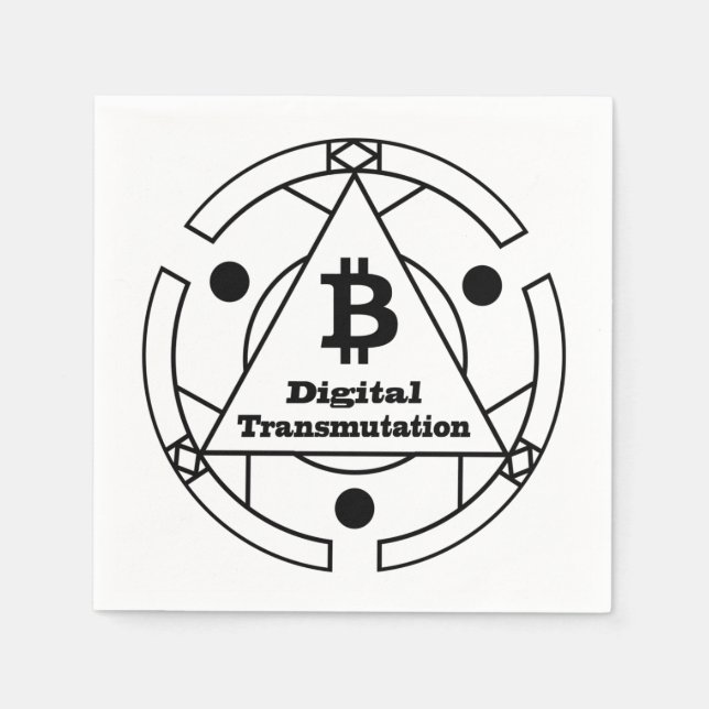 Serviette En Papier Alchimie de la transmutation numérique (Devant)