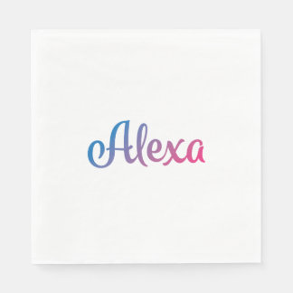 Serviette En Papier Alexa Stylish Cursive