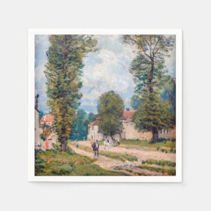 Serviette En Papier Alfred Sisley - Le chemin Versailles