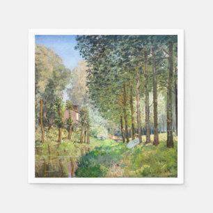 Serviette En Papier Alfred Sisley - Reposez le long du ruisseau