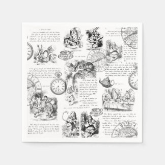 Serviette En Papier Alice au pays des merveilles
