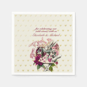 Serviette En Papier Alice Au Pays Des Merveilles Mad Hatter Tea Party 
