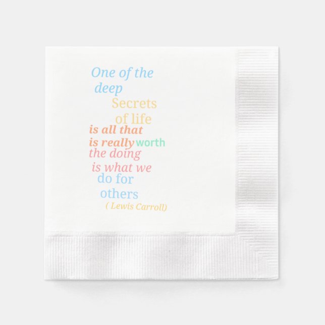 Serviette En Papier Alice au pays des merveilles serviettes à thème (Devant)