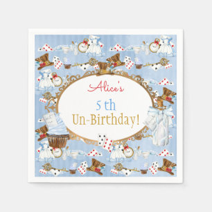 Serviette En Papier Alice au pays des merveilles Thème