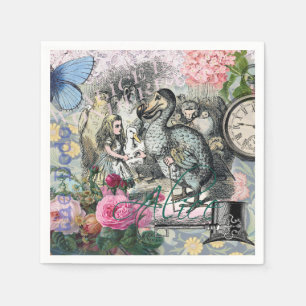 Serviette En Papier Alice Classique Merveilleux Dodo Art Tenniel