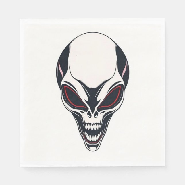 Serviette En Papier Alien (Devant)