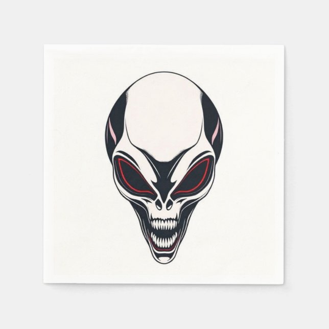 Serviette En Papier Alien (Devant)