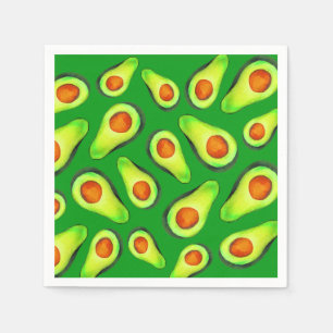 Serviette En Papier Alimentation de fruits de santé vert Avocado