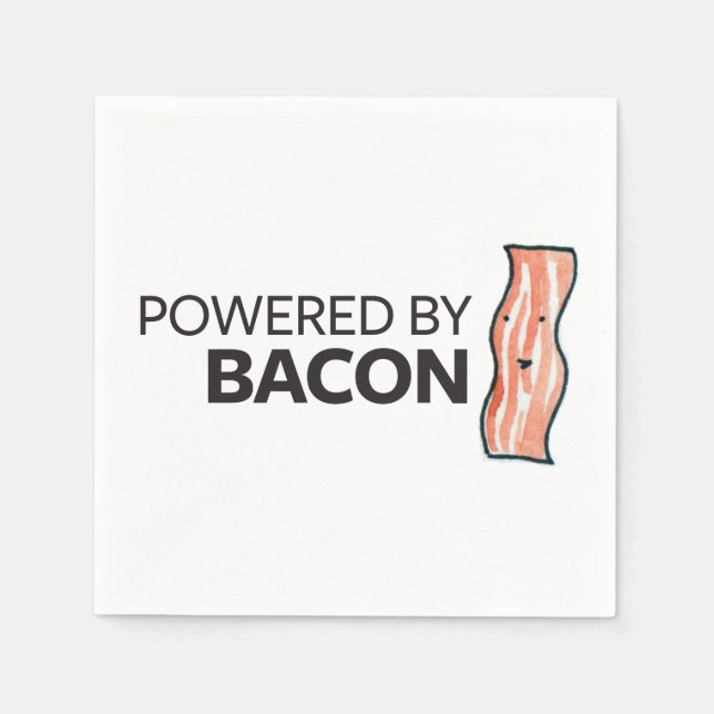 Serviette En Papier Alimenté par Bacon (Devant)