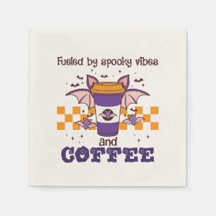 Serviette En Papier Alimenté par des Vibes Éffrayantes et du café