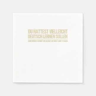 Serviette En Papier allemand drôle dire