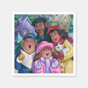 Serviette En Papier Aller à une illustration de covoiturage