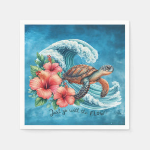 Serviette En Papier Aller avec le flux — Style tortue